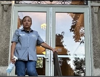 Photo of Alta standing outside.