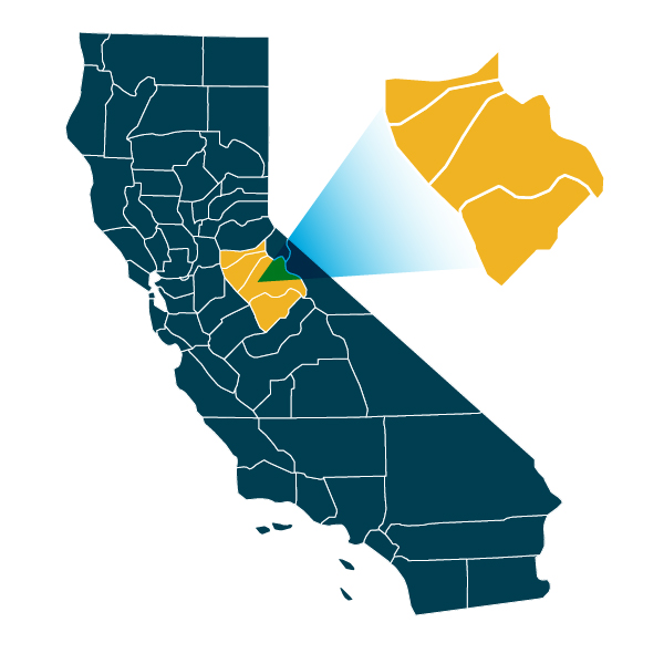 Middle Sierra Region Map