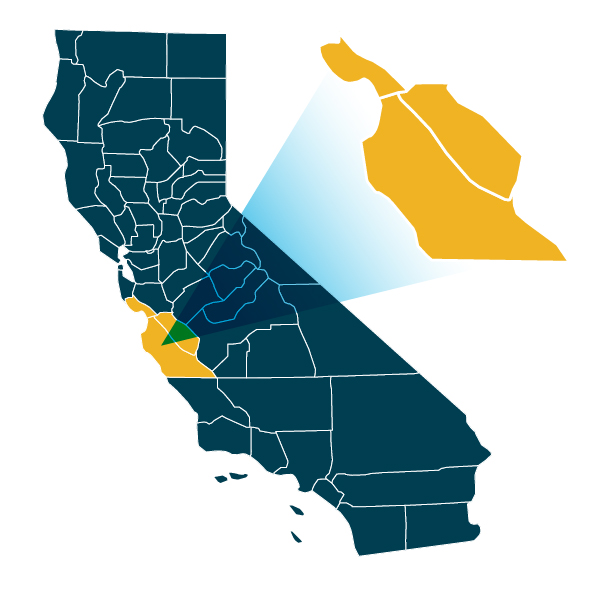 North Central Coast Region Map