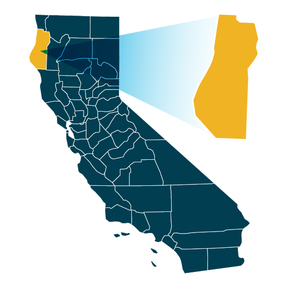 North Coast County Region Map