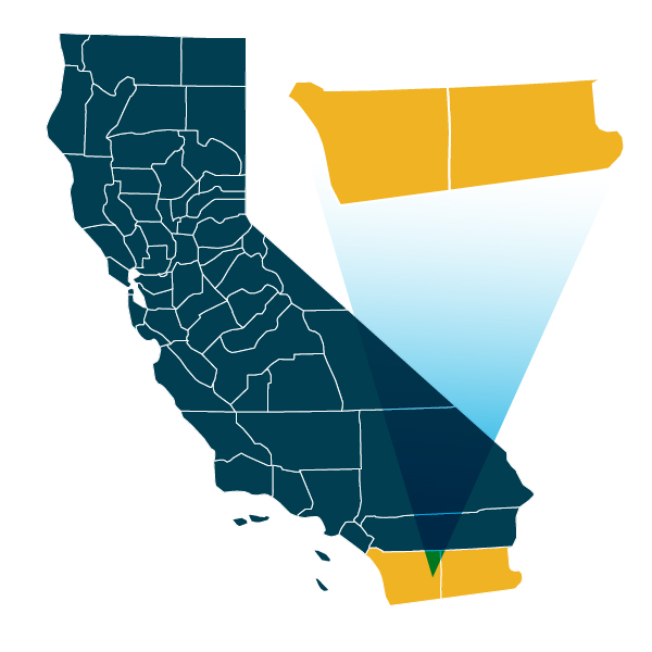 Southern Border Region Map