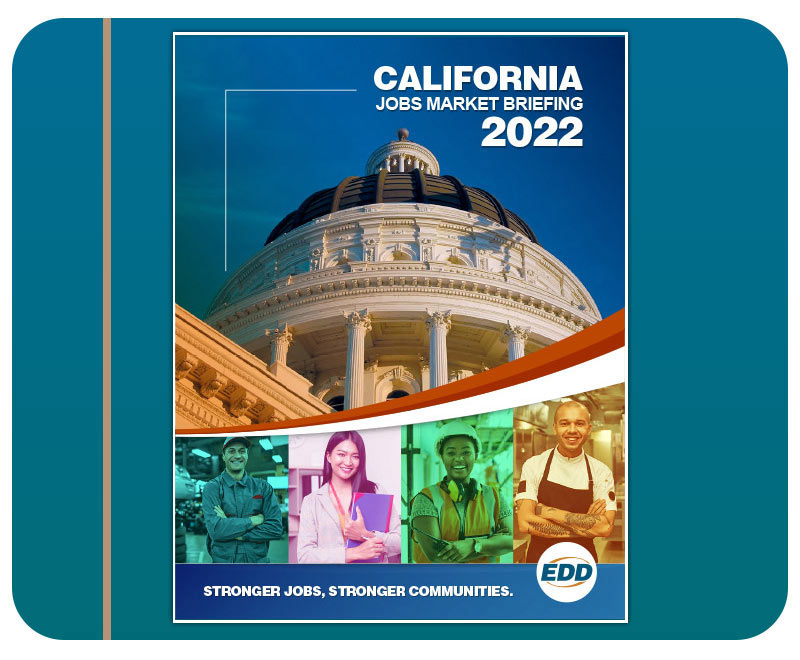 Cover to the California Jobs Market Briefing for 2022