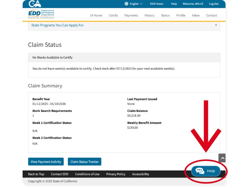If you still need help, you’ll have the option to connect with a live agent image showing where to click the help botton