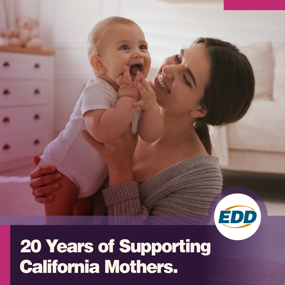 Smiling, happy baby and mother.